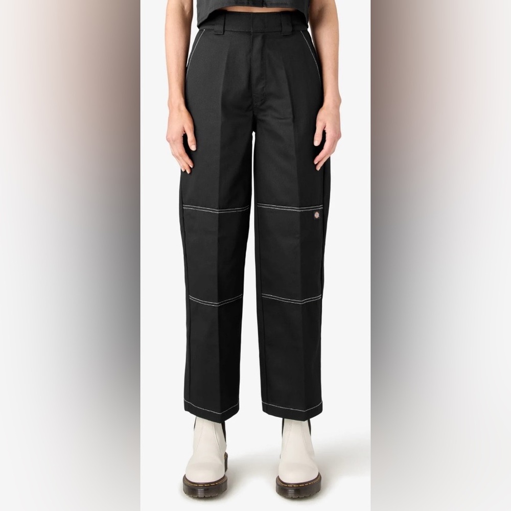 Dickies | Women's Relaxed Fit Double Knee Pants Black